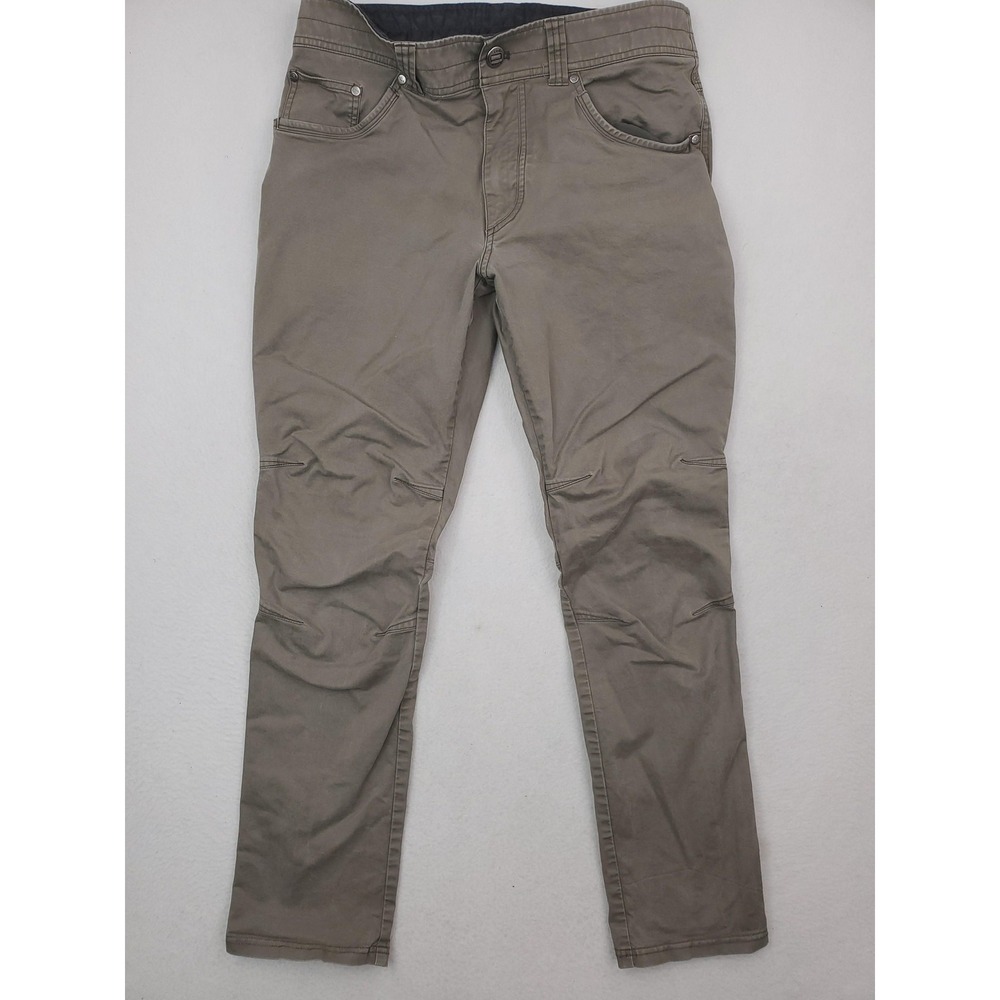 Kuhl Rydr Lite Pants Mens 34x32 Brown Klassik Fit Stretch Hiking Outdoor Casual